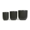 Svart Blomsterpotte Anne Sofie sett à 3 stk svart
