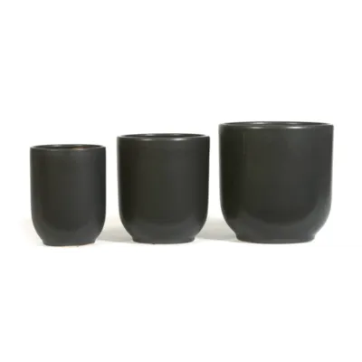 Blomsterpotte Anne Sofie sett à 3 stk svart
