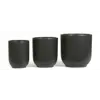 Svart Blomsterpotte Anne Sofie sett à 3 stk svart