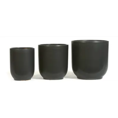Blomsterpotte Anne Sofie sett à 3 stk svart