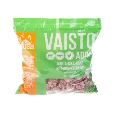 Hundefôr Vaisto frosset okse-gris-kyllling 3 kg