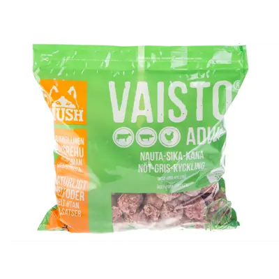 Hundefôr Vaisto okse-gris-kyllling frosset 3 kg