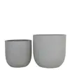 Grå Blomsterpotte Pico sett à 2 stk grå
