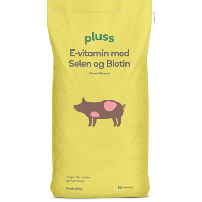 E- Vitamin med Selen og Biotin pellets 25 kg