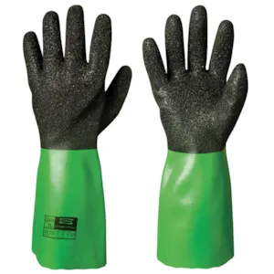 Kjemikaliehansker PVC grønn