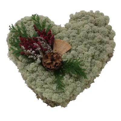 Mosehjerte 30 cm
