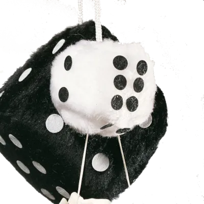 Terninger til bil hvite