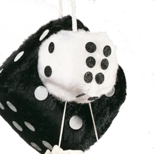 Terninger til bil hvite