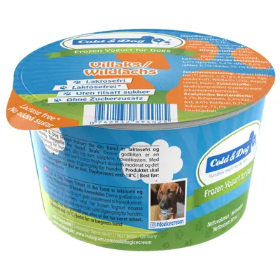 Frossen yoghurt Villaks for hunder 240g
