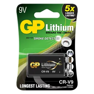 Litium batteri 9V 1 pk