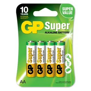 Super Alkaline batteri LR6/AA 4 pk