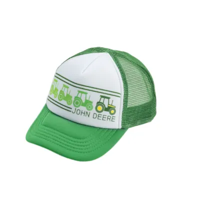 Caps barn grønn med traktor