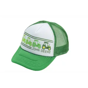 Caps barn grønn med traktor