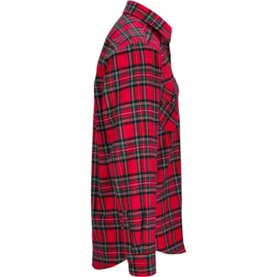 Flanellskjorte rød, bilde 3