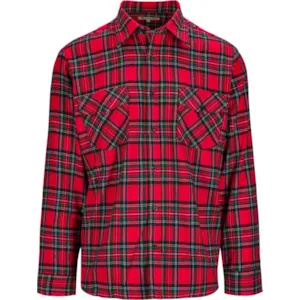Flanellskjorte rød