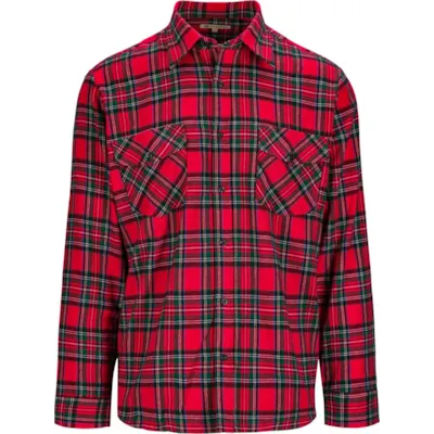 Flanellskjorte rød