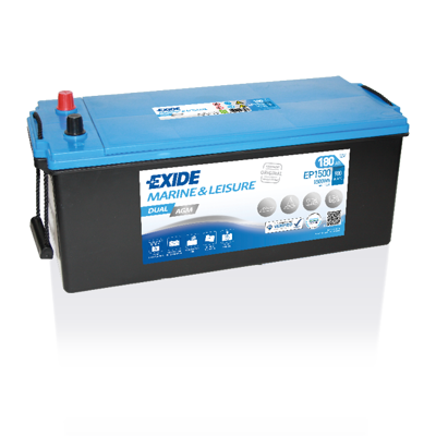 Båt og fritidsbatteri Dual AGM EP1500