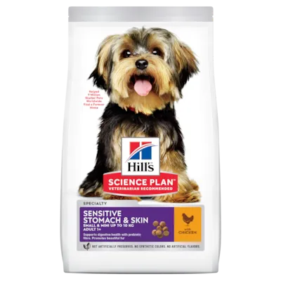 Hundefôr Sensitive Stomach & Skin Small & Mini Adult Kyllling 3 kg