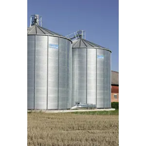 Utendørs rund lagringssilo
