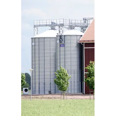 Utendørs rund lagringssilo, bilde 2