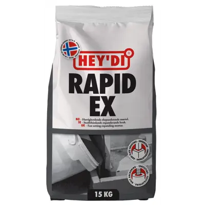 Ekspanderende mørtel Rapid 5 kg