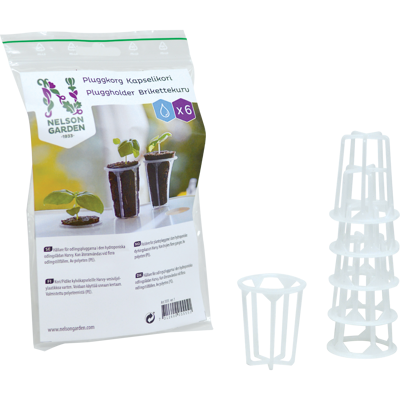 Pluggholder for hydroponisk dyrking 6 stk
