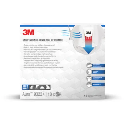 Støvmaske 9322PT FFP2 med ventil 10 pk