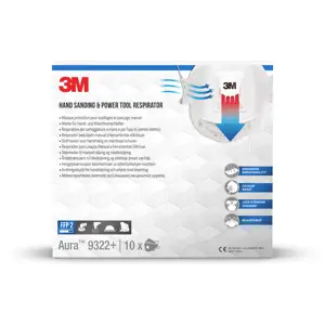 Støvmaske 9322PT FFP2 med ventil 10 pk