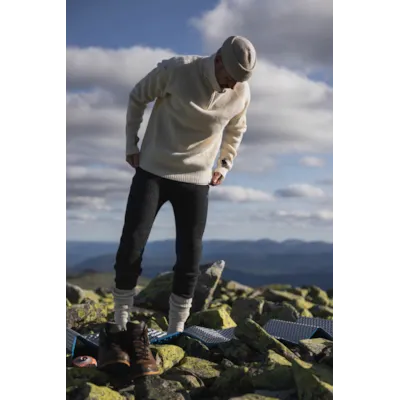 Ullbukse strikket Vidda mørkgrå, bilde 9