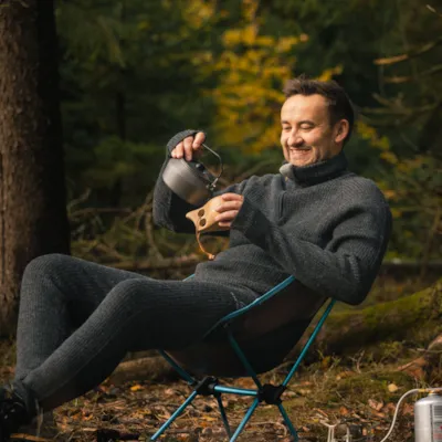 Ullbukse strikket Vidda mørkgrå, bilde 8