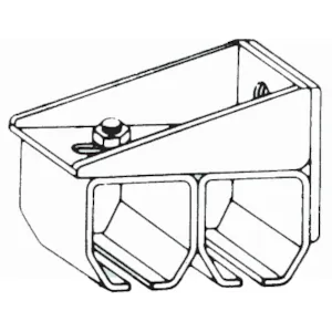 Dobbel veggbrakett 400 kg