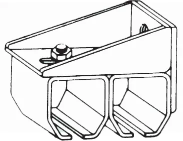 Dobbel veggbrakett 400 kg