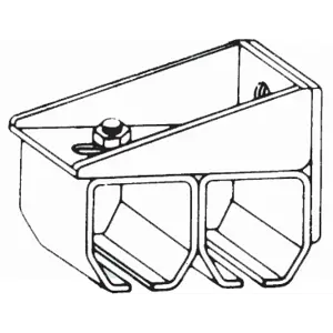 Dobbel veggbrakett 400 kg