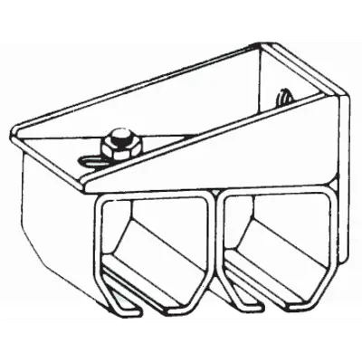 Dobbel veggbrakett 400 kg