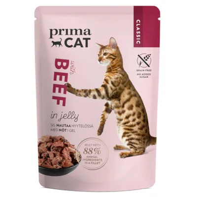 Våtfôr Classic biff i gele 85 g