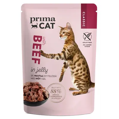 Våtfôr Classic biff i gele 85 g