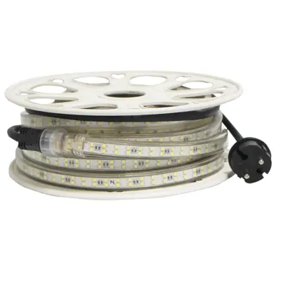 Lyslenke rull med støpsel 10 m