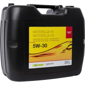 Motorolje helsyntetisk HS 5W-30 20 L