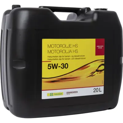 Motorolje helsyntetisk HS 5W-30 20 L