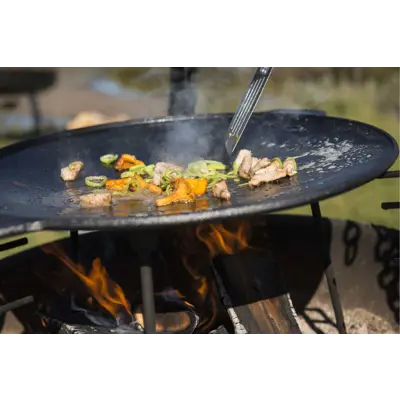 Stekehelle støpejern med 3 bein Ø45 cm, bilde 4