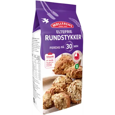 Rundstykker eltefrie 500 g