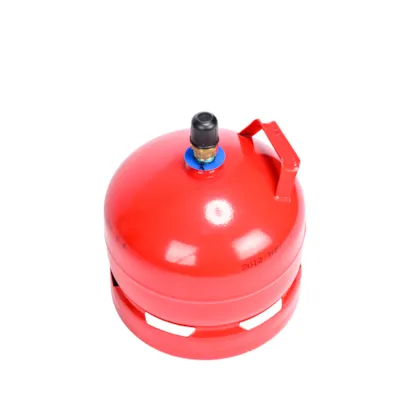 Propanflaske og gass 5 kg stål påtrykksventil