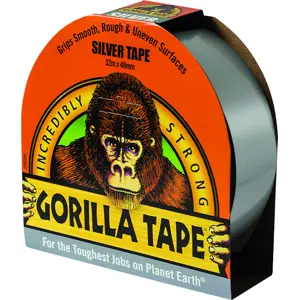 Lerretstape sølv 48 mm x 32 m