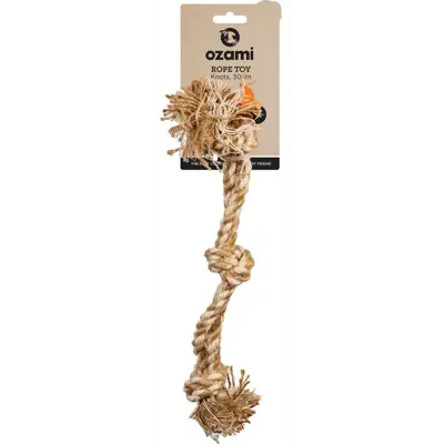 Hundeleke tau med 3 knuter