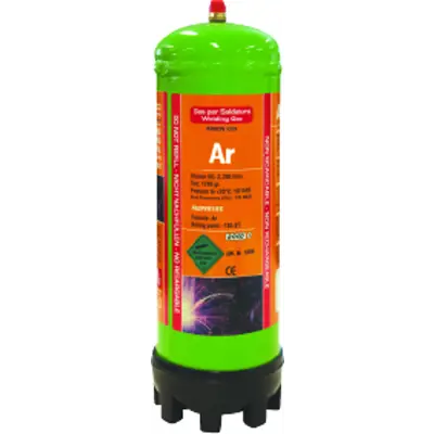 Argon engangsgassflaske 2.2 L