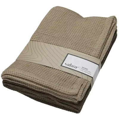 Kjøkkenhåndkle 2 pk beige, brun