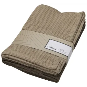 Kjøkkenhåndkle 2 pk beige, brun