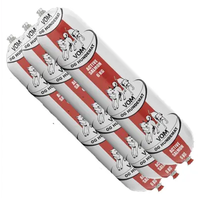 Hundepølse Active fullfôr laks frosset 3x6 kg