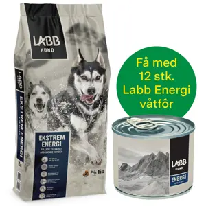 Jaktkampanje Labb Ekstrem 15 kg + 12 stk Energi våtfôr
