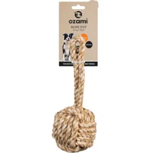 Hundeleke tau med stor knute